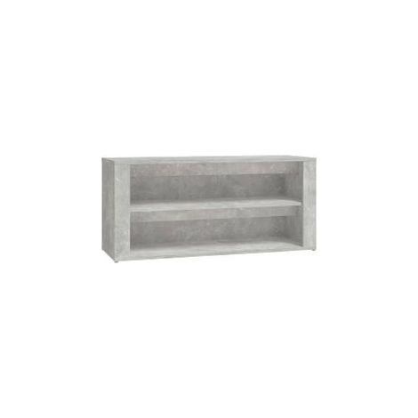 Étagère à chaussures Gris béton 100x35x45 Bois d'ingénierie (1/5)