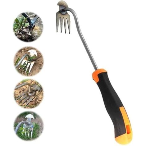 Arrache-Mauvaises-Herbes Manuel en Acier Inoxydable pour Jardin – Outil de Désherbage Efficace et Ergonomique pour Extérieur (1/5)
