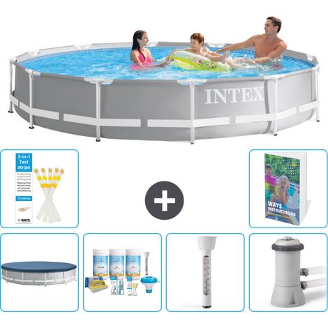 Prism Frame Pool Rund - 366x76 cm - 7-teilig S52