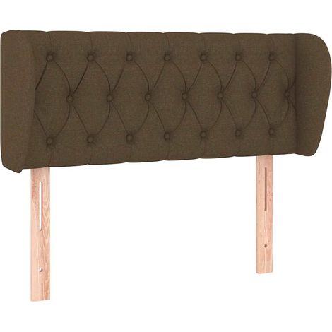 Maison Exclusive - Cabecero de tela gris oscuro 103x23x78/88 cm (1/5)