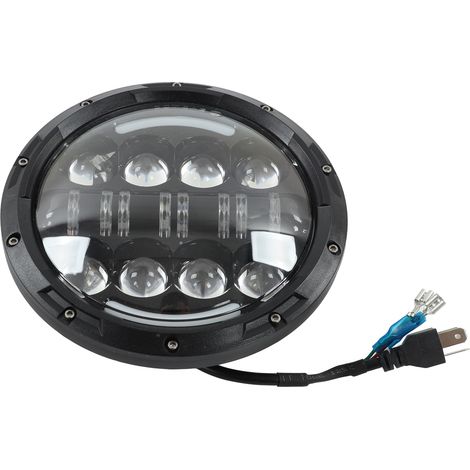 12-Zoll-LED-Motorradscheinwerfer, 6000 K weißes Licht, 3000 Lumen, 12 V, 80 W, wasserdicht, universell (1/5)