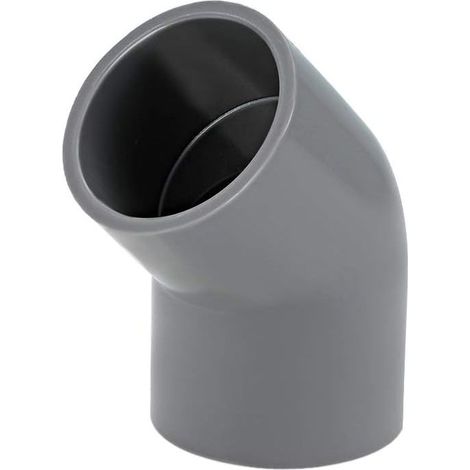 45°-Winkel-PVC-Rohrverbinder, Grau, 10er-Pack, 40 mm (1/4)