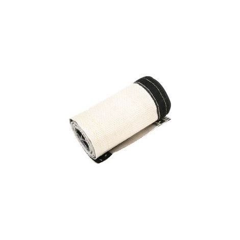 Gaine isolante pour tuyau électrique, gris et blanc, protection thermique avec couche extérieure aluminisée, 600 x 106 mm (1/5)