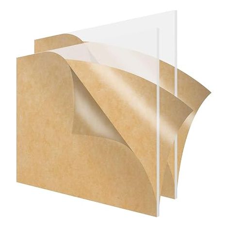 Plaque Acrylique Transparent , Feuille Acrylique Transparente 1mm, Plaque Plastique Cadres Photo, Expositions de Projets, Peintures 42 x 29.7cm(A3) (1/5)