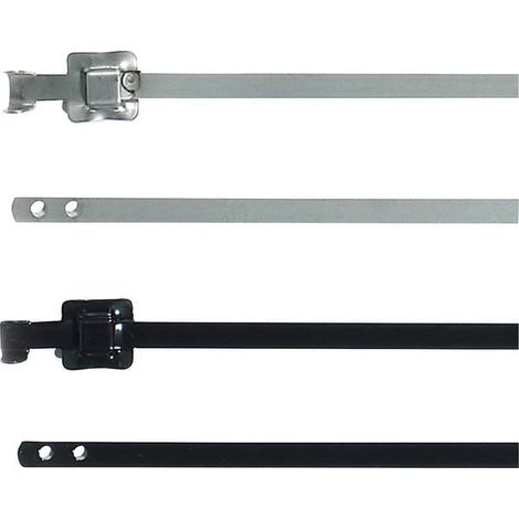 HELLERMANNTYTON 111-91163 MLT16SSC10-SS316/SP-BK - FASCETTA STRINGICAVO 430 MM, 10 MM, COLORE: NERO