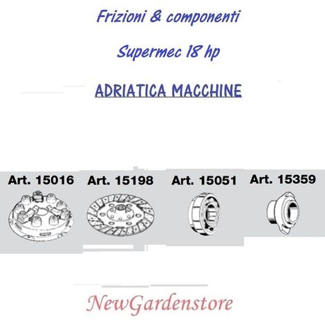 Frizione monodisco disco manicotto cuscinetto ADRIATICA MACCHINE SUPERMEC 18HP 2. DISCO FRIZIONE RIGIDO 15198