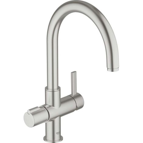 Mitigeur d'évier Red Duo supersteel modèle Suisse (1/2)
