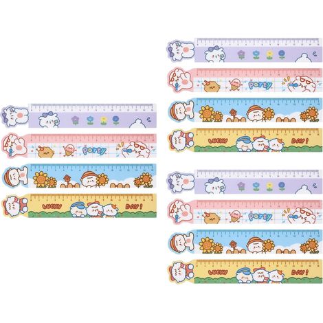 COHEALI Lot de 12 règles magnétiques flexibles, motifs animaux (1/5)