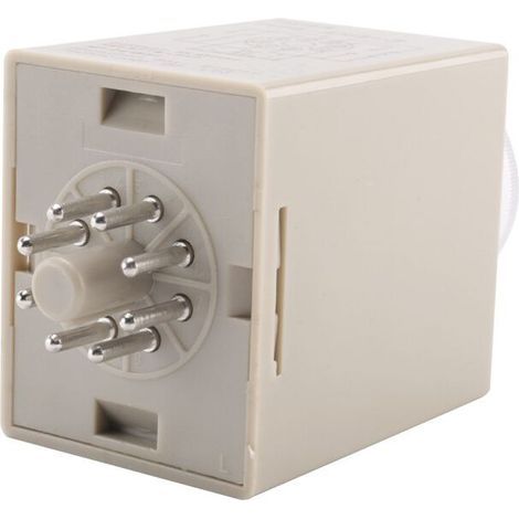 2X 12V 0-30 Secondes 30S Electrique Depart Differe Relais Temporise DPDT 8P avec Base (1/2)