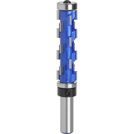 Fresa de carburo azul para madera con doble rodamiento, herramienta fácil de usar e intercambiable para trabajos de carpintería, muebles y ebanistería.