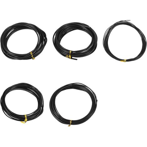 Fil de palissage pour bonsaï en aluminium anodisé (5 tailles, noir) (1/5)