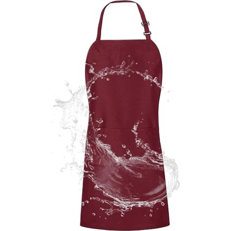 Tabliers génériques pour femmes avec poches – Bavoir de cuisine ajustable, tablier de chef – pour la cuisine, le barbecue, la peinture, la coiffure, le ménage et le jardinage (1/5)