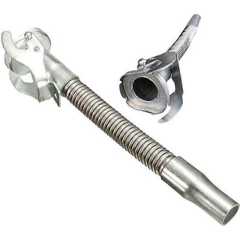 Bec verseur de sécurité pour jerrican bec verseur flexible fût d'huile en acier au carbone durable guide de montage pour jerrican. (1/5)