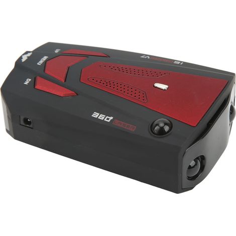 Détecteur de radar de voiture avec protection à 360°, détecteur électronique pour chiens, testeur de vitesse pour compteur de vitesse, rouge (1/5)