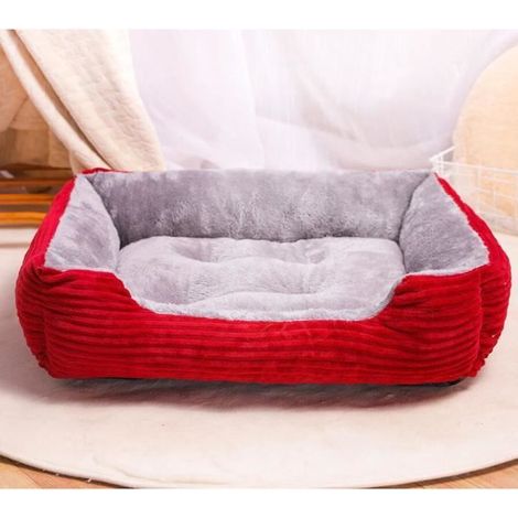 Lit pour chien - Super Doux - Rouge - Taille S (503815)cm (1/4)