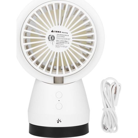 Ventilateur Purificateur D'Air - USB - Filtre Lavable - 48 dB - 12,6 x 7,6 x 19,5 cm - 411 g (1/5)