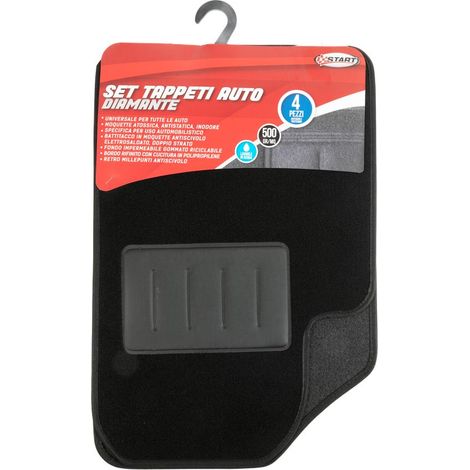Set Completo Tappeti Auto Diamante in moquette 500 GR/MQ Universale