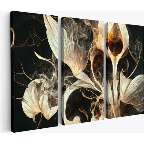 Tableau triptyque - Fleurs (1/4)