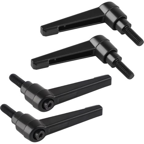 ® 4PCS Poignées de Serrage Réglables M6, Poignée de Levier de Serrage Rapide en Acier avec 16mm Goujon (1/5)