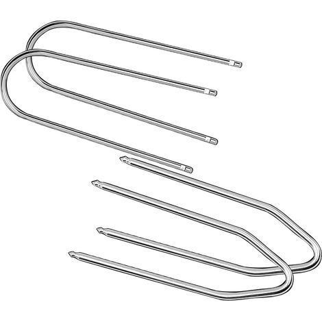 4 Pièces Outil D'Extraction Autoradio, Clé Déverrouillage Universel pour Poste Radio Voiture, Kit Démontage Stéréo Acier Inoxydable, 2 Forme U et 2 Forme V, Compatible avec 207 Clio 2 3 4 (1/5)
