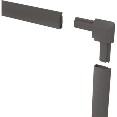 easy-life Fliegengitter Festfenster Anthrazit Aluminium