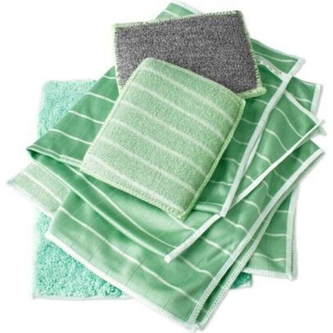 Set of 6 bamboo microfiber cloths – Antibacterial and non-scratching – For cleaning windows, mirrors and bodywork (1/5)