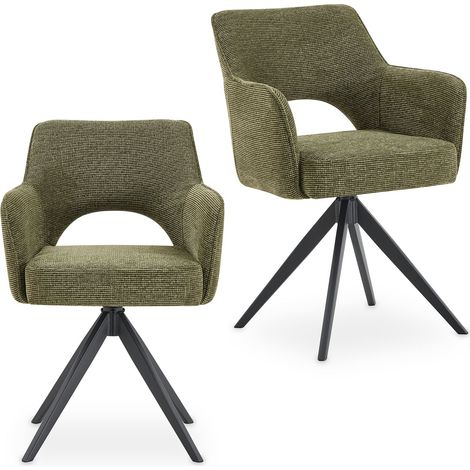 Lot de 2 chaises FLORENCE Vert (Lot de 2) (1/4)