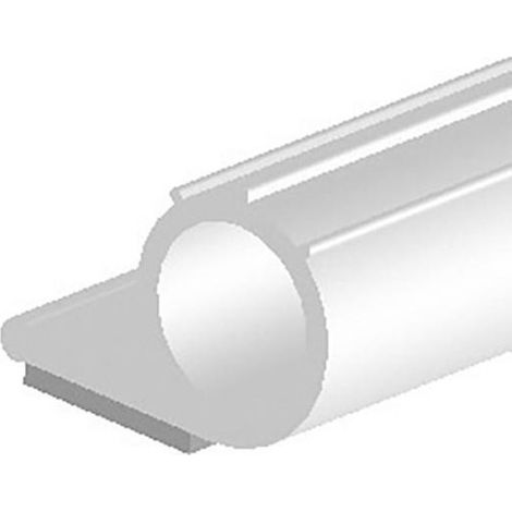 Giunto del profilo 10107 per il fissaggio. Silicone bianco. BR9 X H6. L25mtr