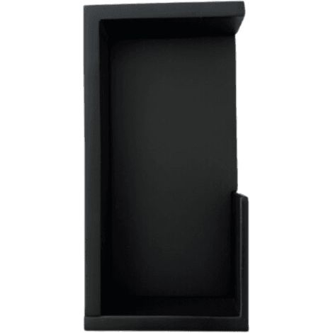 Poignée pour porte coulissante DESIGN rectangulaire finition noir mat (1/4)