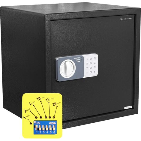 Genie Hand – Cassaforte a Tempo ad Apertura Ritardata, Anti Rapina, con Adesivo per Vetrina di Deterrenza Grande