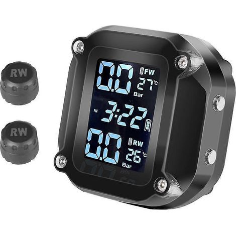 Système de surveillance de la pression des pneus pour moto, capteur de pression des pneus étanche (1/4)