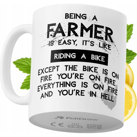 Lustige Kaffeetasse mit witzigem Textdesign für Bauern – ideal für Geburtstage, Namenstage und Feiertage. Hochwertige Tasse für besondere Anlässe, ob zu Hause, im Büro oder bei der Arbeit. Farbe: Weiß