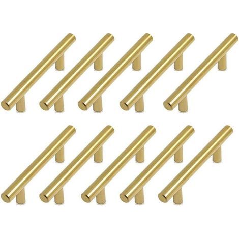 10Pcs Maniglia per Mobile Maniglia per Armadio da Cucina Maniglia per Armadio in Oro 128 mm Maniglia per Porta di Cucina in Ottone Maniglie per Cassetti (1/4)