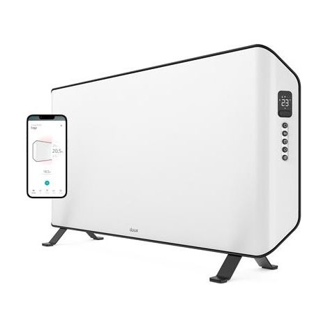 Duux Edge 2000W Convecteur Connecté Blanc - Convecteur Électrique - Extra Fin - 30m²