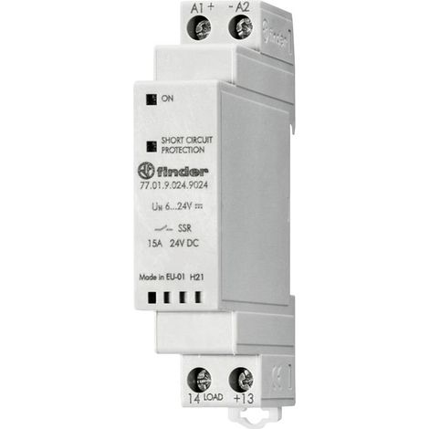 Finder Relais à semi-conducteurs 77.01.9.024.8051 5 A Tension de contact (max.): 265 V/AC à commutation à valeur instan