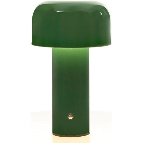 Lampe de table champignon tricolore moderne - Interrupteur tactile, idéale pour les chambres, les salons, etc. - 1 pièce, verte (1/5)