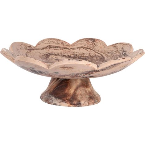 Coupe décorative en résine brun chocolat - brun chocolat marbré (1/3)