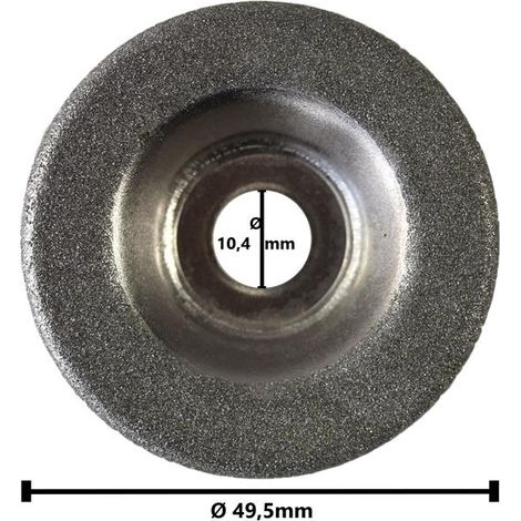 Meule pour meuleuse – Écrou inclus – Pour affûtage précis des lames – Compatible SG Parkside PSS 65 A1-270702 et PSS 65 A1-102874 – Grizzly