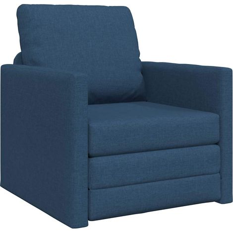 Canapé-lit,Canapé convertible Bleu 74 x 77 x 81 cm Velours CFW54476 (1/5)