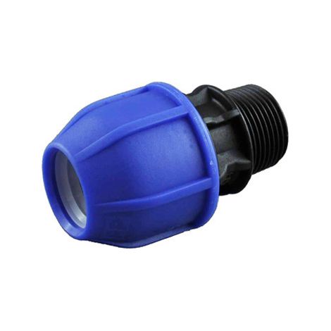 Conector de compresión de tipo enlace mixto r/macho 20mm x 1/2” (1/2)