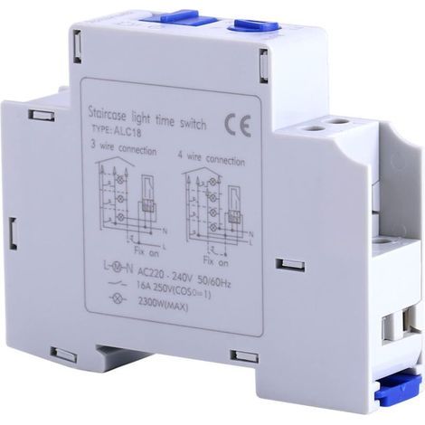 AIPER Relais temporisé 220 V, minuterie de couloir, minuterie électronique, relais d'escalier, appareils mécaniques. (1/4)
