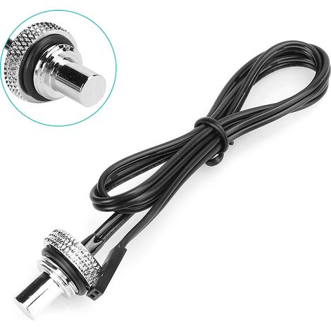 Capteur de Température Étanche avec Bouchon Mesure G1/4, Accessoire Ordinateur DTCWD, Raccord Allongé Argent
