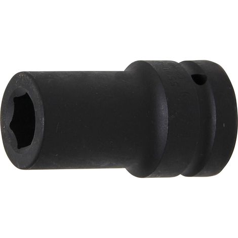 Kraft-Steckschlüssel-Einsatz Sechskant, tief Antrieb Innenvierkant 25 mm (1") SW 21 mm (1/4)