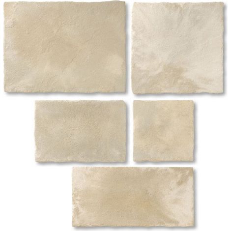 Pack de Losas Ainsa - 82 piezas en cinco formatos y 12,15 m² de cobertura - Pack de 82 losas · 12,15 m² - Unidad - Crema (1/5)