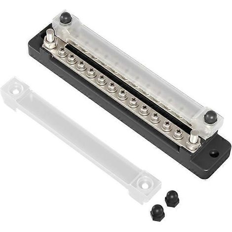 Elektrische Verteilerschiene 150A, 12V-48V Klemmenblock für Auto und Boot, 2 Reihen 12 Wege.
