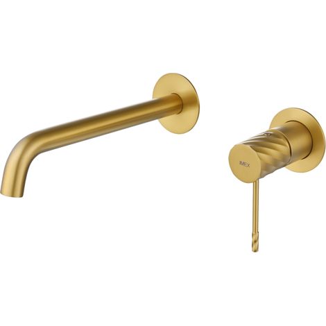 Monomando empotrado lavabo Bless oro cepillado [ IMEX® ] (1/2)