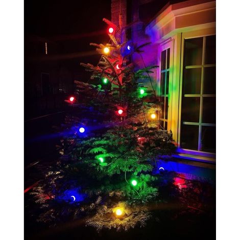 Lot de 24 Ampoules LED 1 W B22 Guirlande guinguette extérieur led Ampoule colorée ampoule pour Noël. arbres. veilleuses de fête de fée.Jaune Rouge Vert Bleu (4 couleurs x3) (1/4)