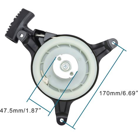 Handstarteradapter kompatibel mit Anlassern von MTC, CUBB, Cadet, Troy, Bilt, GXV140, GXV160, HRB215 (1/4)