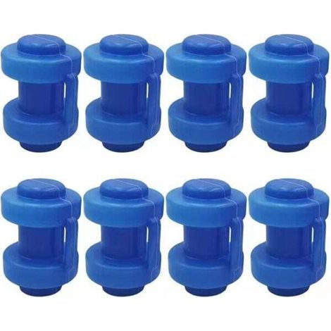 10pcs Trampoline Pole Caps Safety Net Caps Trampoline Replacement Parts Trampoline Pole Caps Trampoline Accessories for Nets Trampoline Hook Power Supply Blue- MUMU (1/4)