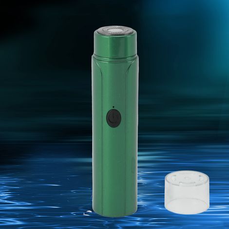 Tragbarer, wiederaufladbarer elektrischer Haarschneider für Herren – Schnelle und präzise Rasur mit 500-mAh-Lithium-Akku – Kompakt und benutzerfreundlich [ABS, Edelstahl] – Inklusive USB-Kabel, Reinig